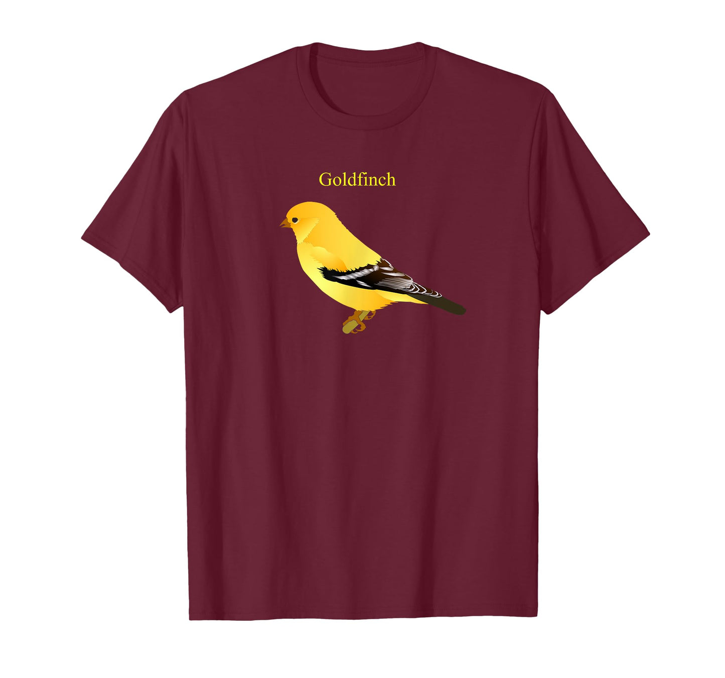 Yellow Finch Songbird Art T-Shirt
