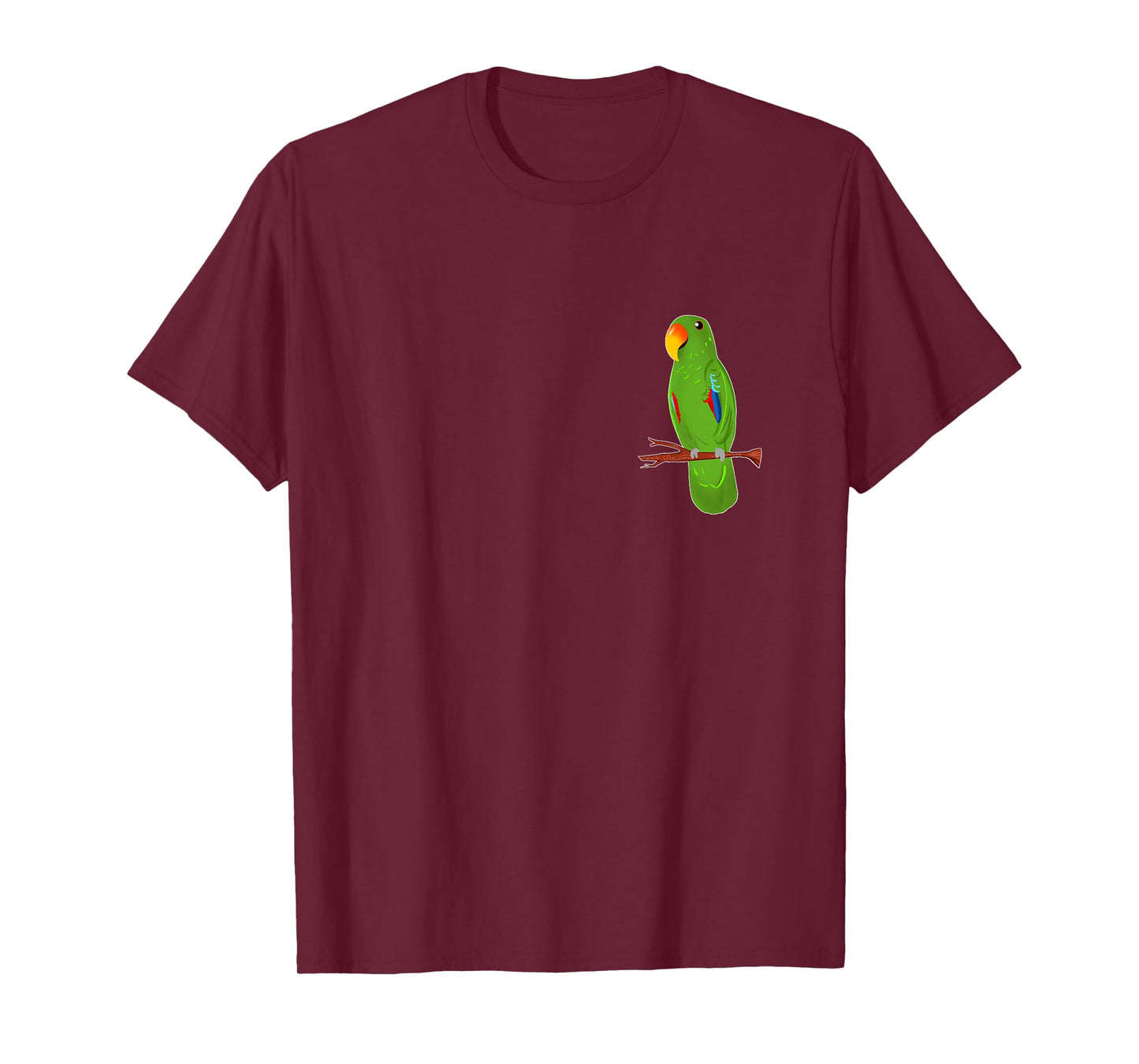 Green Eclectus Parrot Cute Drawing T-Shirt