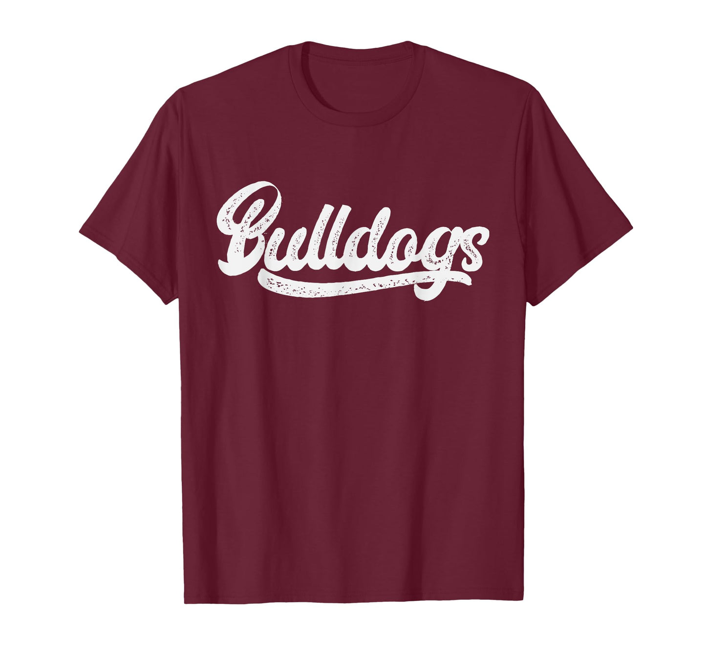 Bulldogs School Sports Fan Team Spirit Vintage Retro T-Shirt