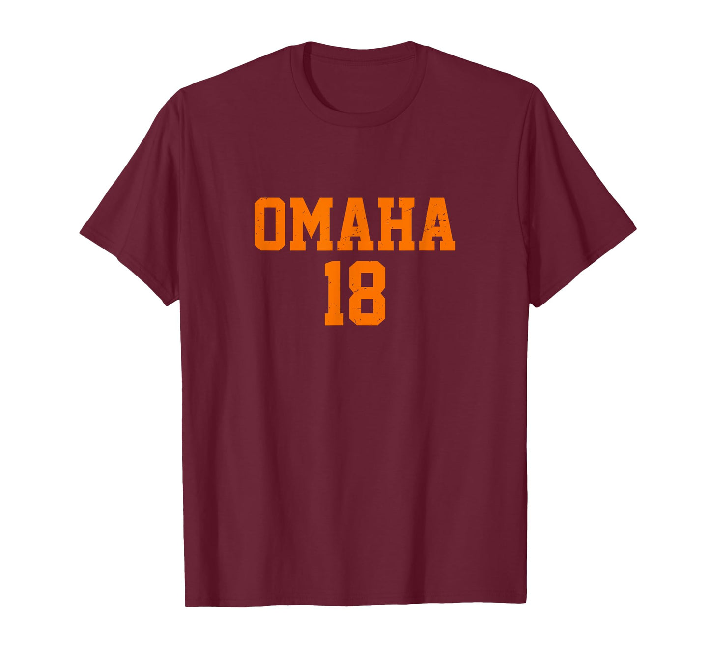 Omaha 18 Football Call Sign Graphic Quarterback T Shirt T-Shirt