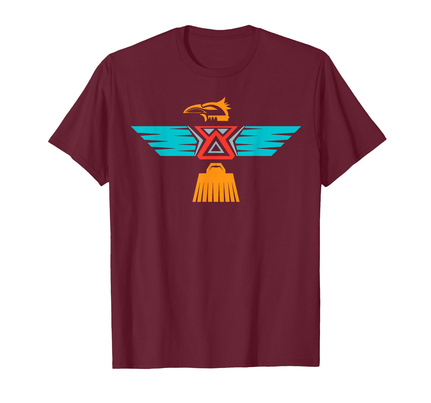 InGENIUS Native American Indian Day Shirts & Gifts Thunderbird Tribal Art Aztec T-Shirt - Unisex-Adults, Black, Small