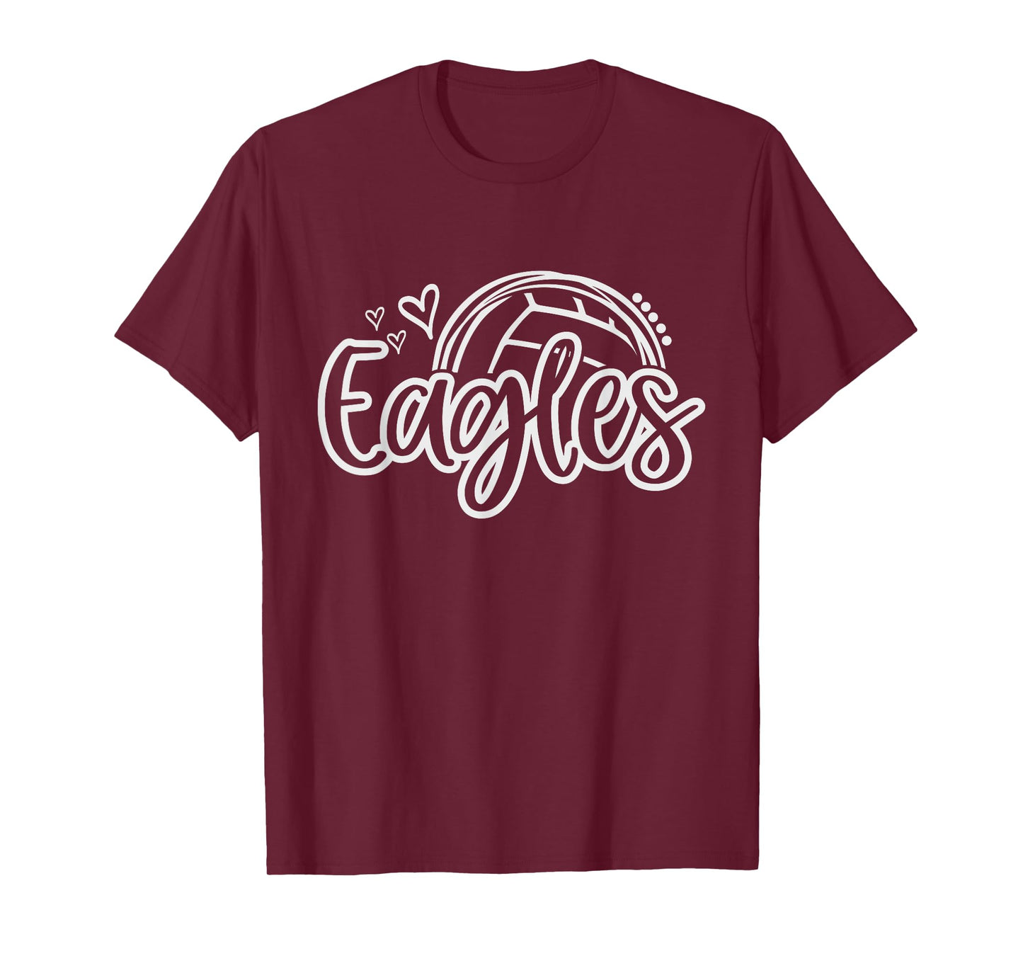 Volleyball Eagle School Sports Fan Team Spirit T-Shirt