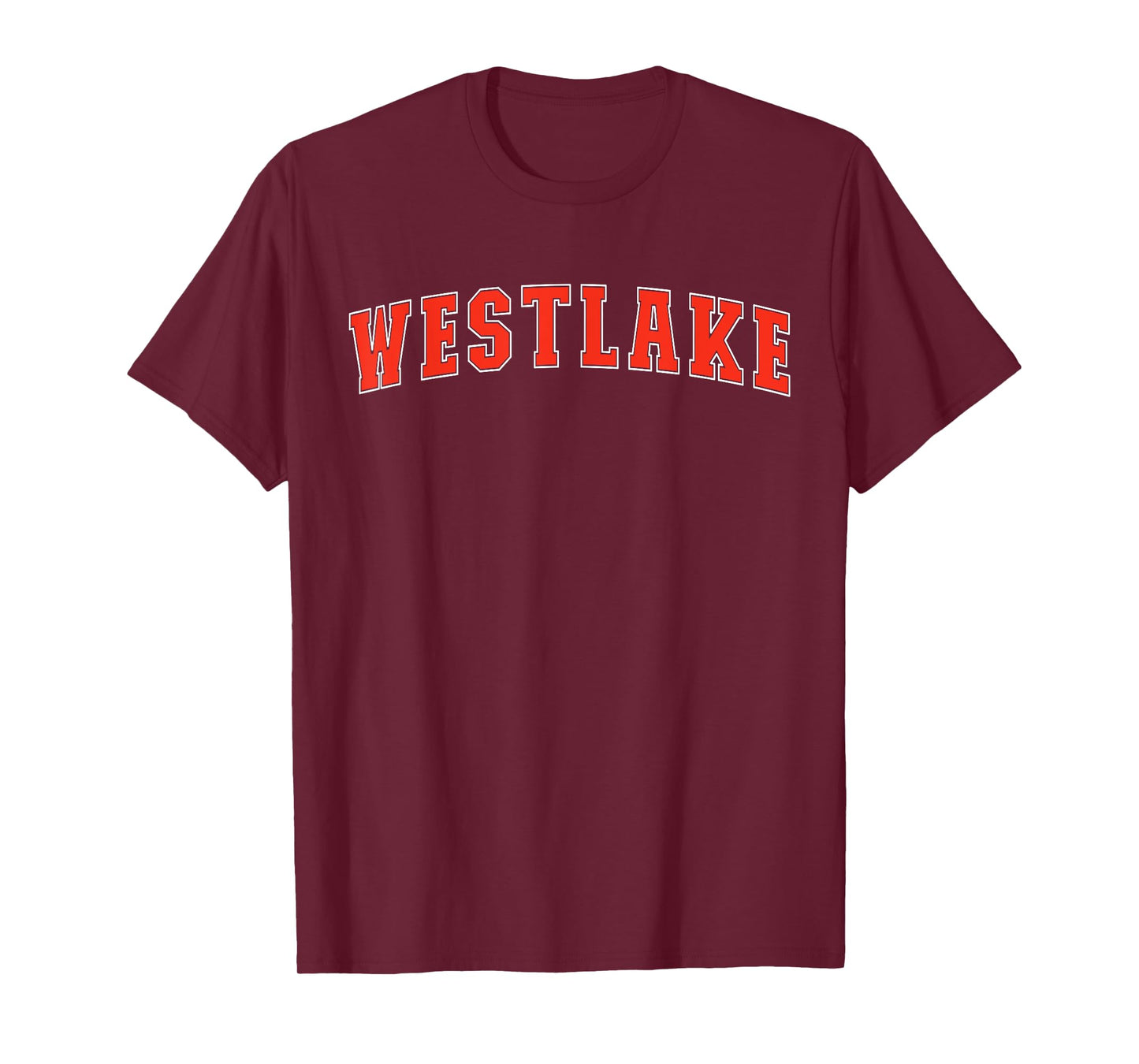 Westlake Texas TX College Style Red Text Westlake T-Shirt