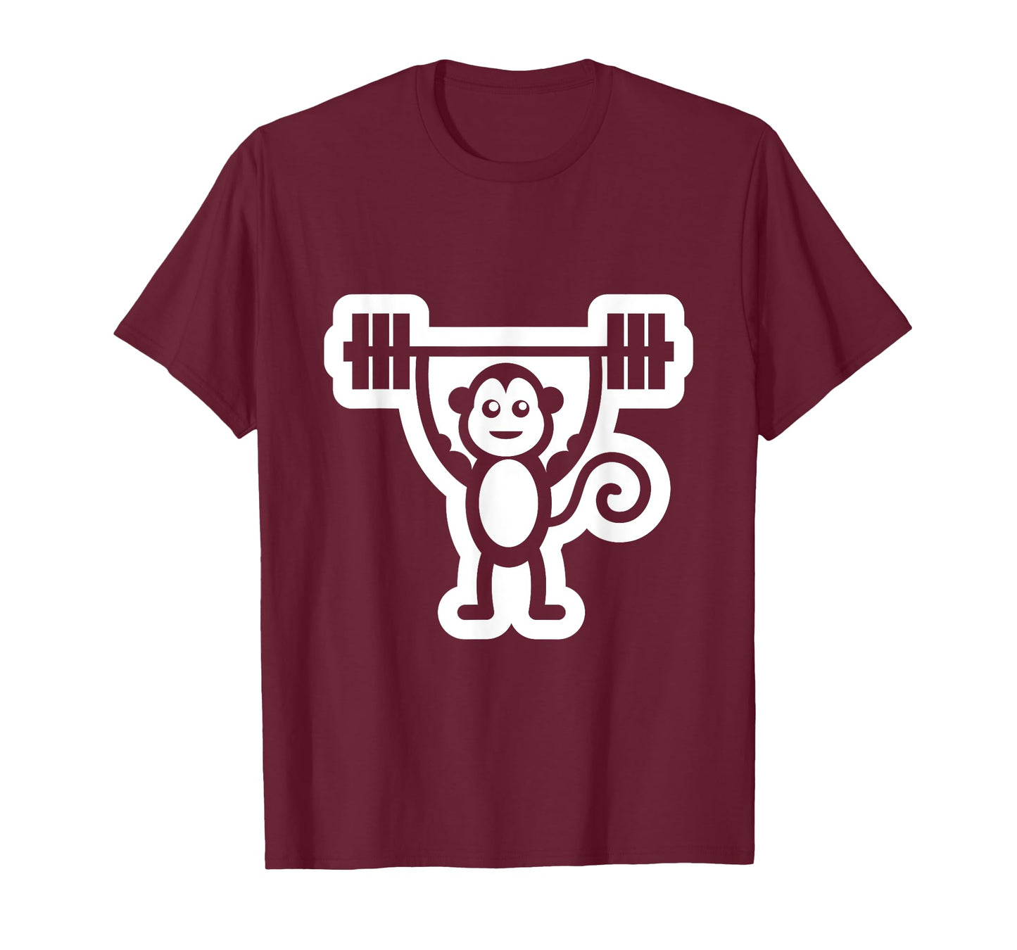 Gym Monkey T-Shirt Weightlifting Muscle Monkey Dead Lifting T-Shirt