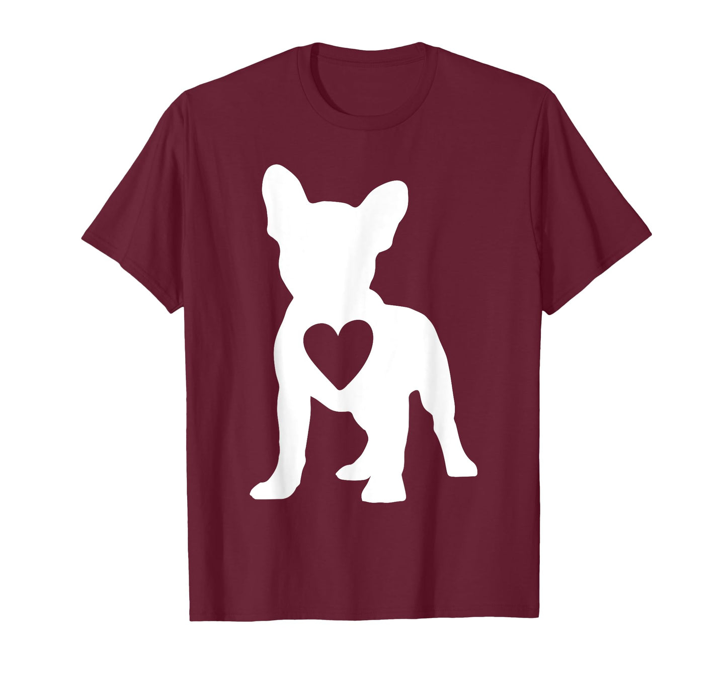 Love Frenchie Dogs Heart French Bulldog Dog Owner Gift Ideas T-Shirt