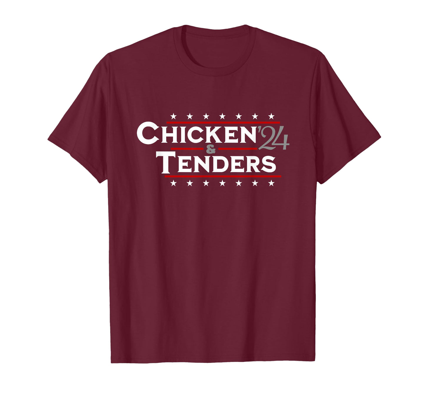 Chicken Tenders Men Women Vote Funny Political 2024 Election T-Shirt