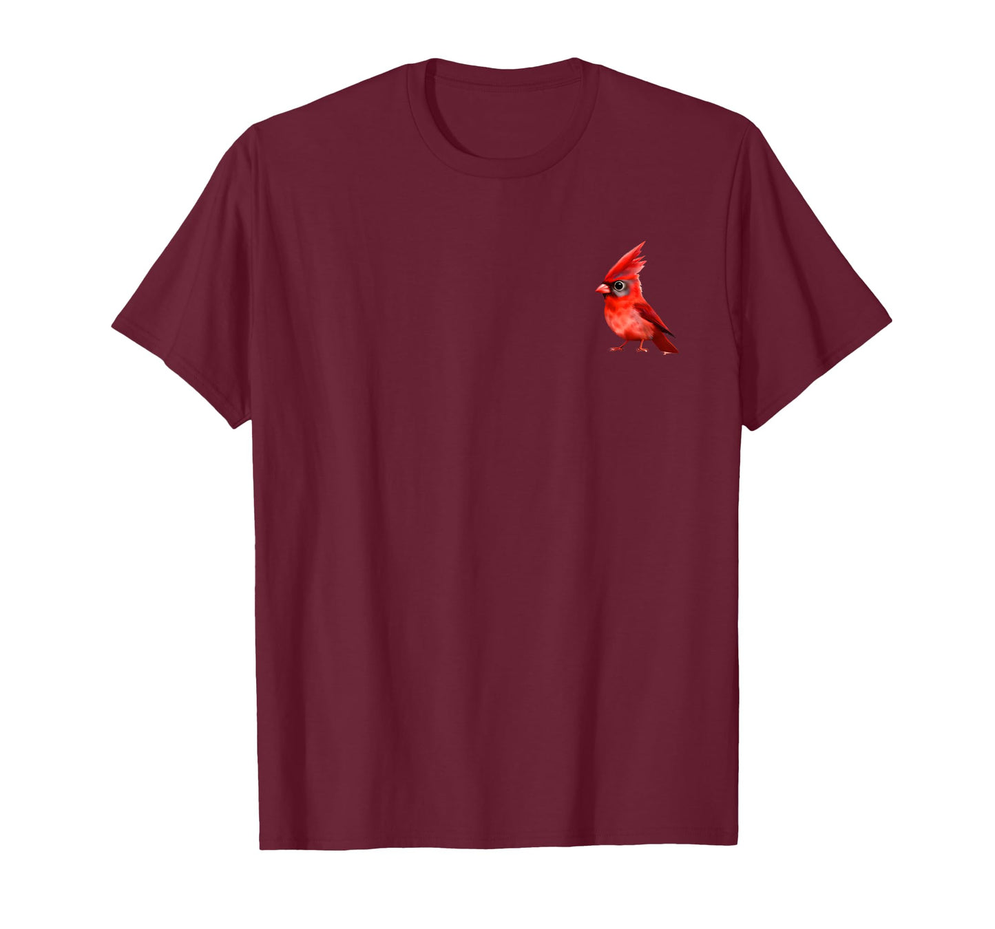 Lovely Northern Cardinal Bird Red Cardinal In Pocket T-Shirt