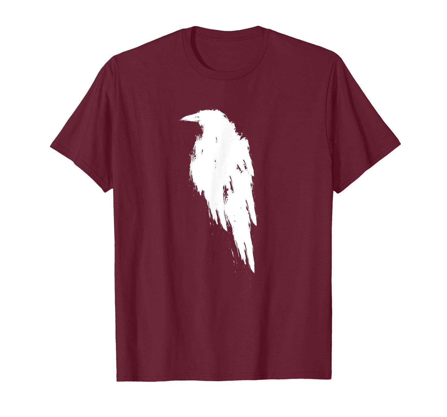 Retro Vintage White Raven Crow T-Shirt