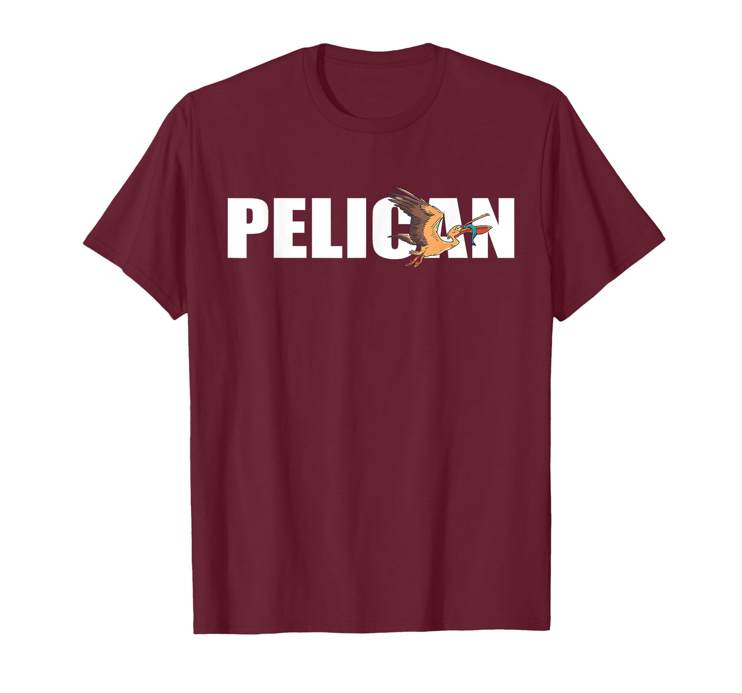 Pelican Fish Catch Tropical Bird Animal Pelican Bird Lover T-Shirt