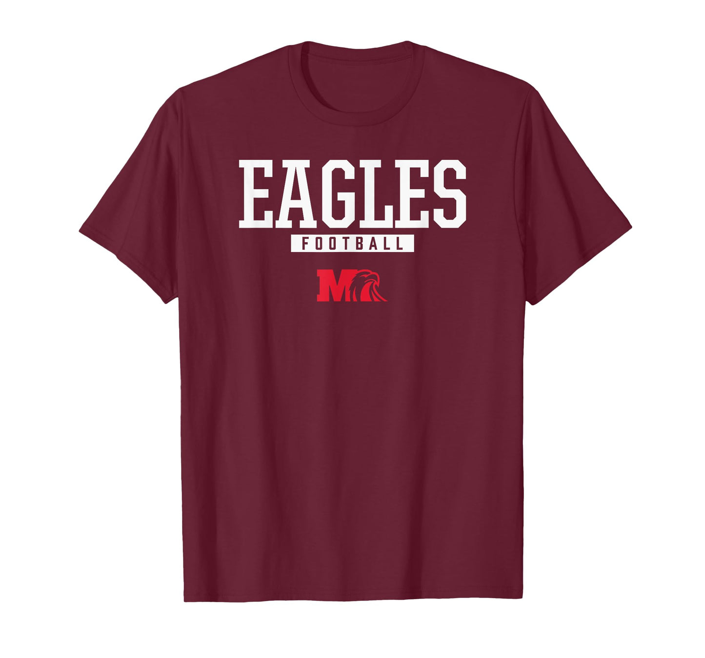 Milford Eagles Logo Football HS T-Shirt