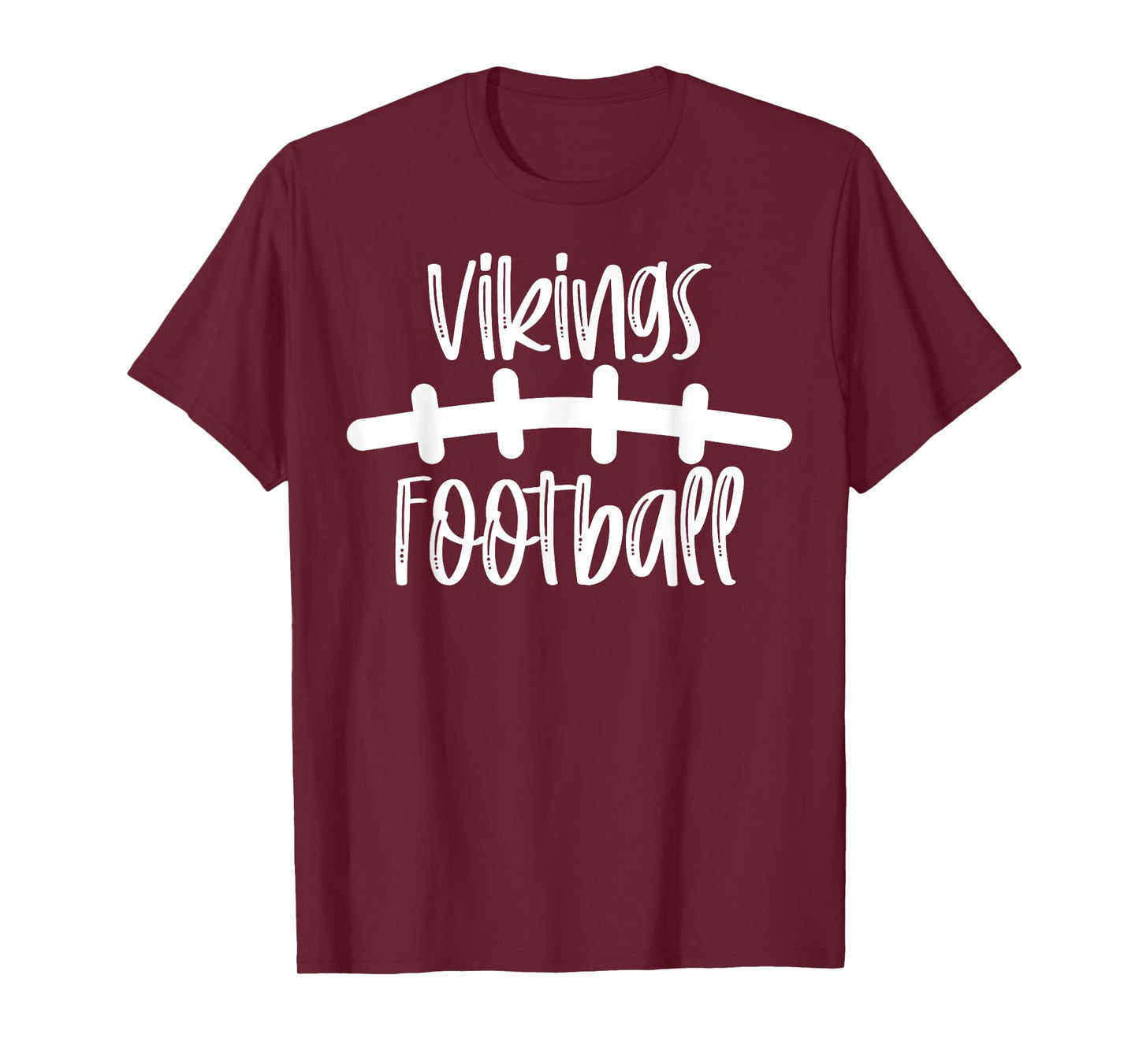 Vikings Football School Spirit Team Mascot Game Night T-Shirt