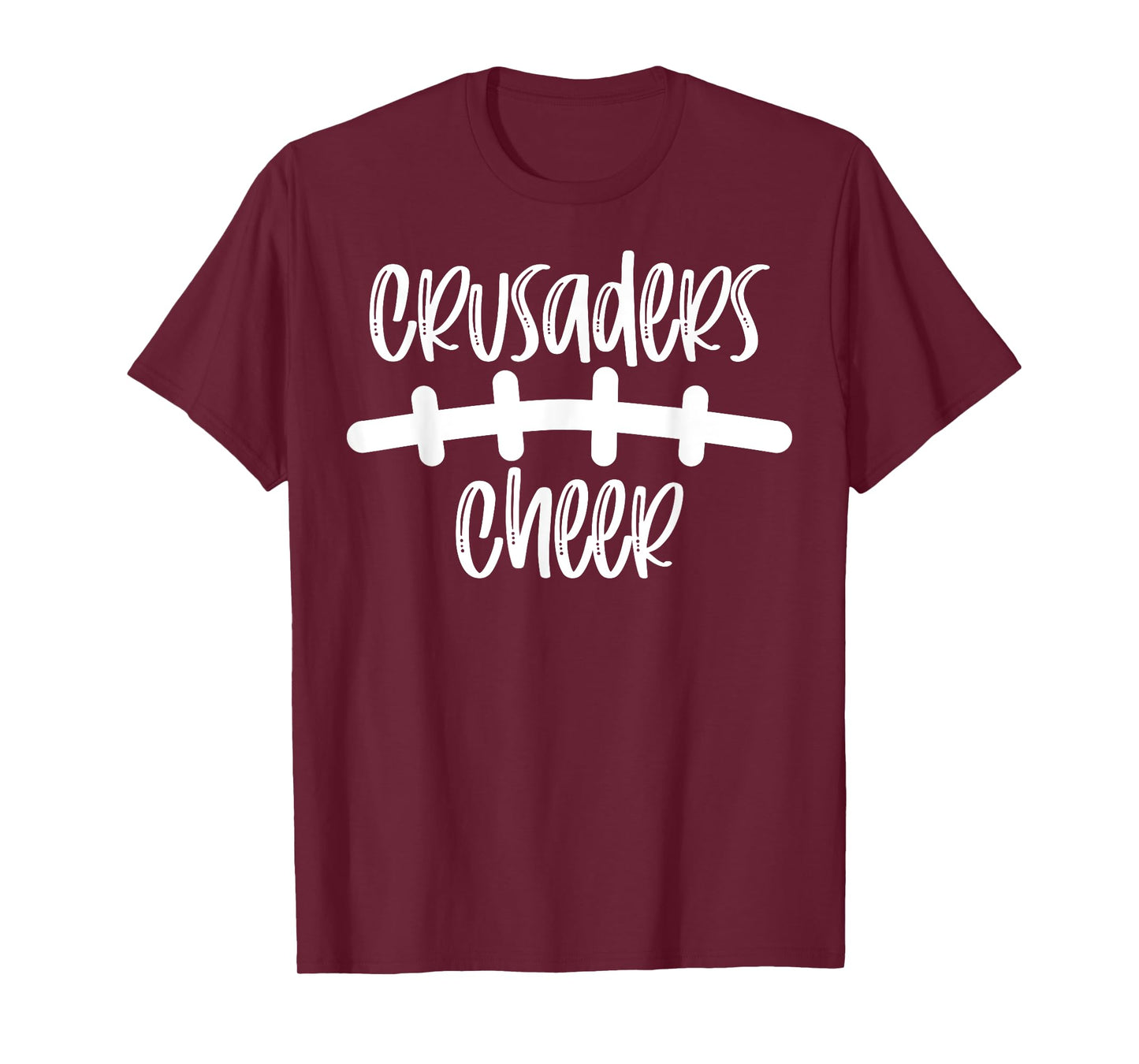 Crusader Cheer School Spirit Football Team Mascot Game Night T-Shirt
