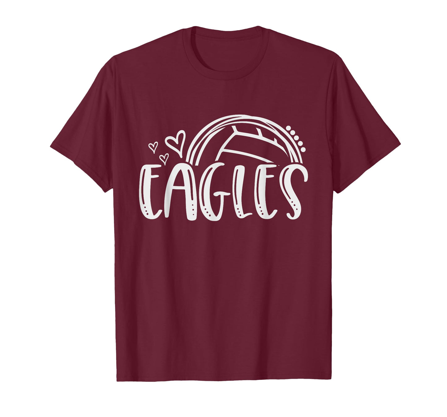 Volleyball Eagle School Sports Fan Team Spirit T-Shirt