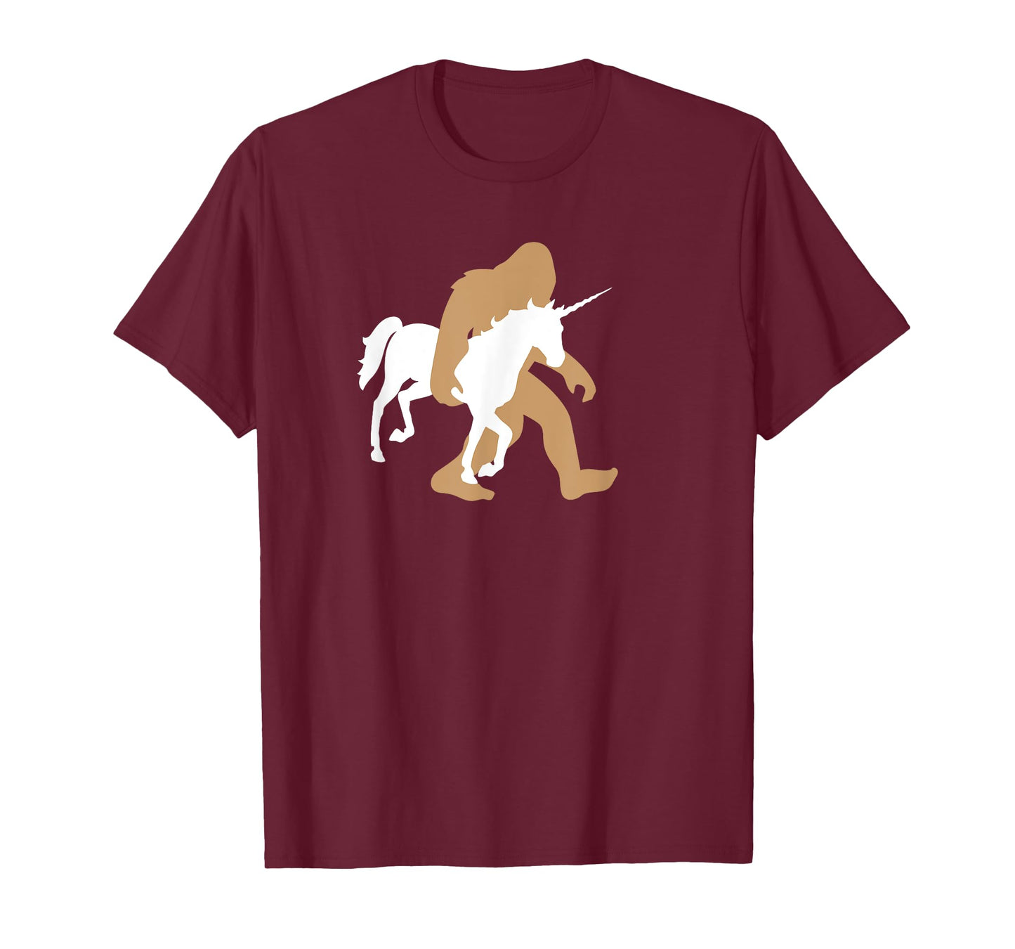 Bigfoot Carrying Unicorn Funny Cute Sasquatch Gift T-Shirt