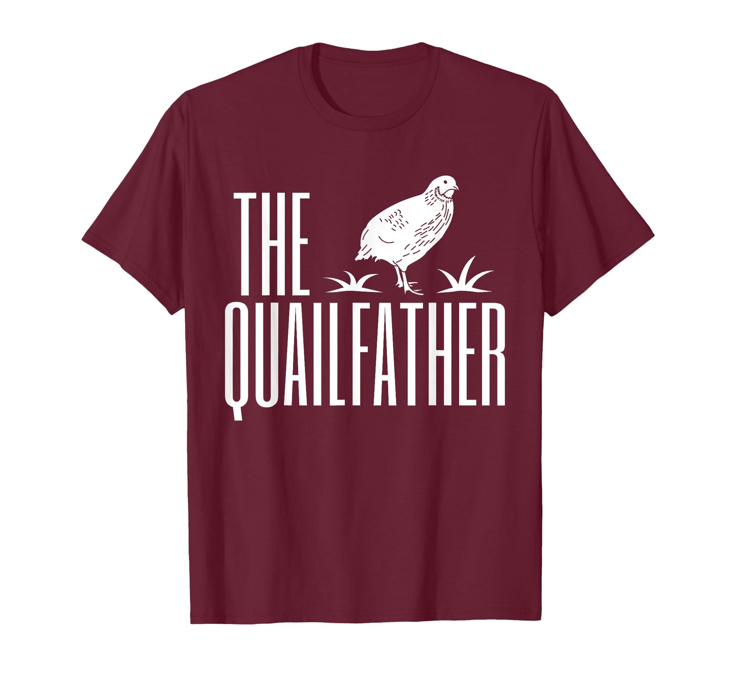 The Quailfather Dad Father's Day Quail Bird T-Shirt