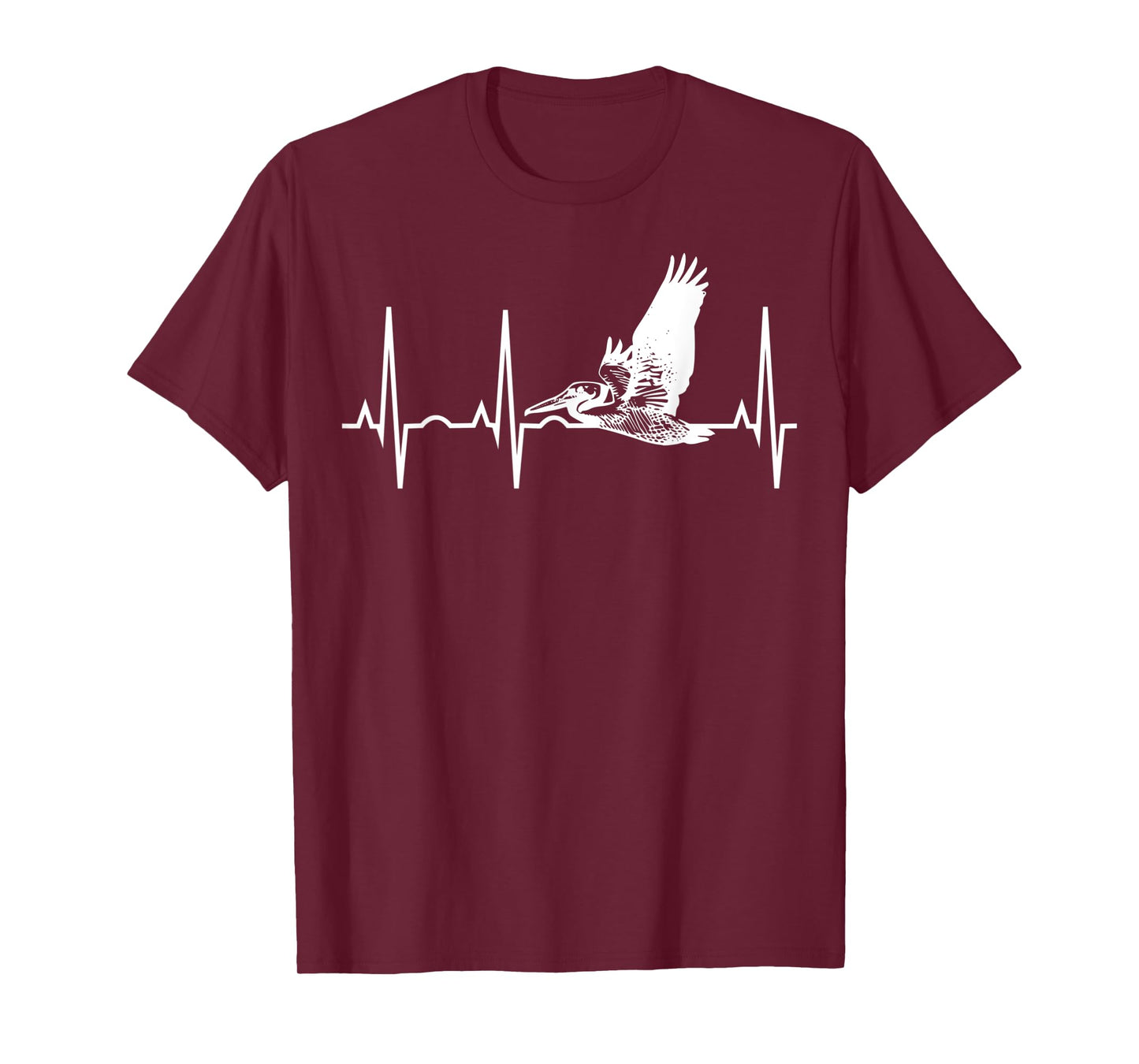 Pelican Heartbeat Shirt - Best Pelican T-Shirt for Birders