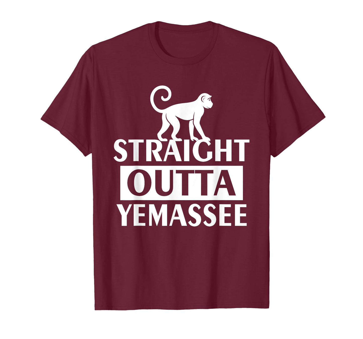 Straight Outta Yemassee Monkey Meme T-Shirt
