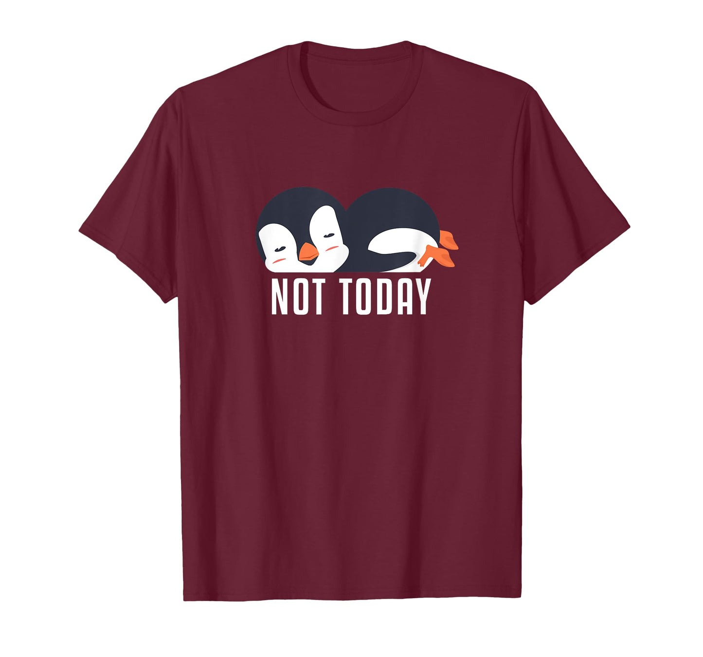 Not Today Sea Bird King Emperor Penguin Lover Penguin T-Shirt