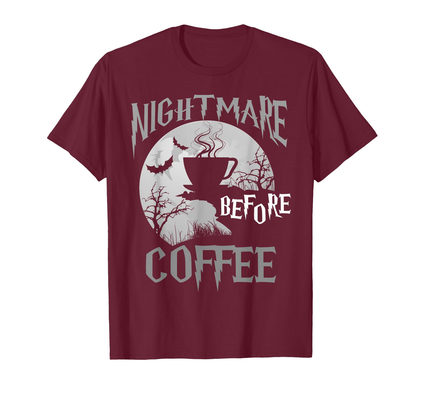 Cute Nightmare Before Coffee Halloween Shirt Funny Mug Gift T-Shirt