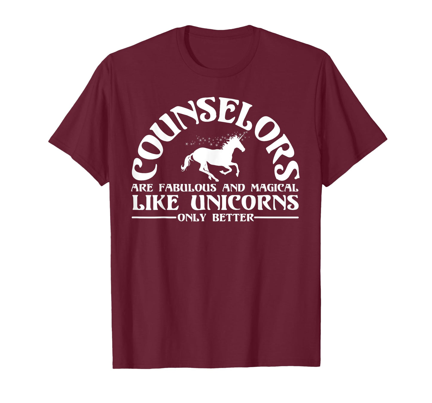Funny Licensed Counselor Appreciation Unicorn Lover Humor T-Shirt