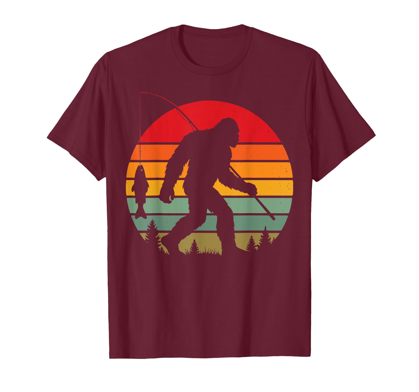Bigfoot Fishing T-Shirt