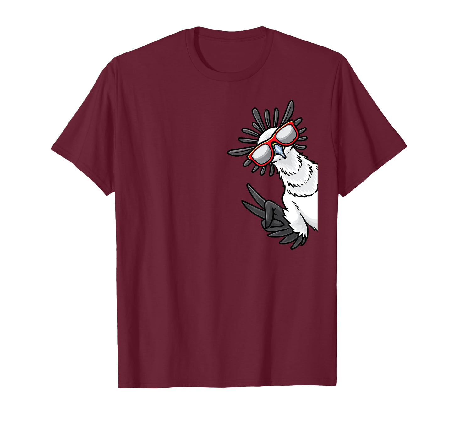 Secretary Bird From Side Secretarybird With Sunglasses T-Shirt