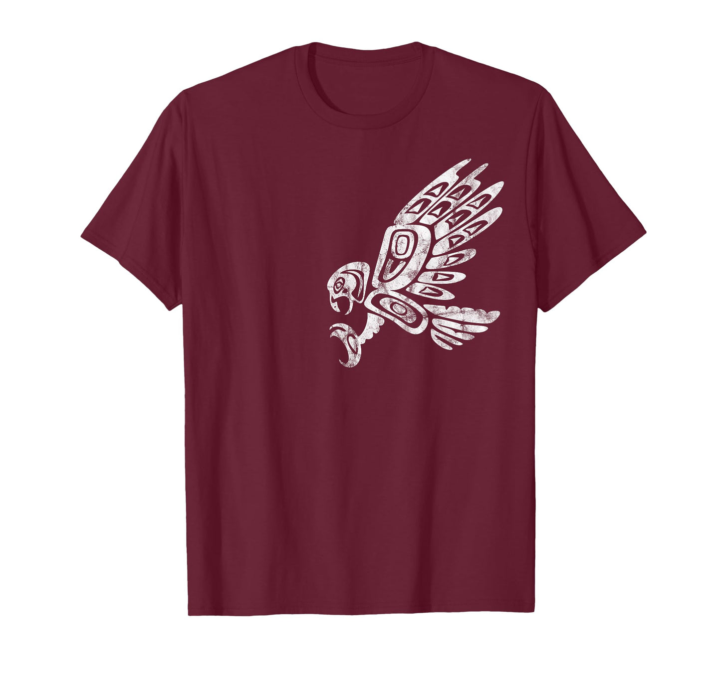 Falcon Abstract Haida Art Pacific Northwest Coast Bird T-Shirt
