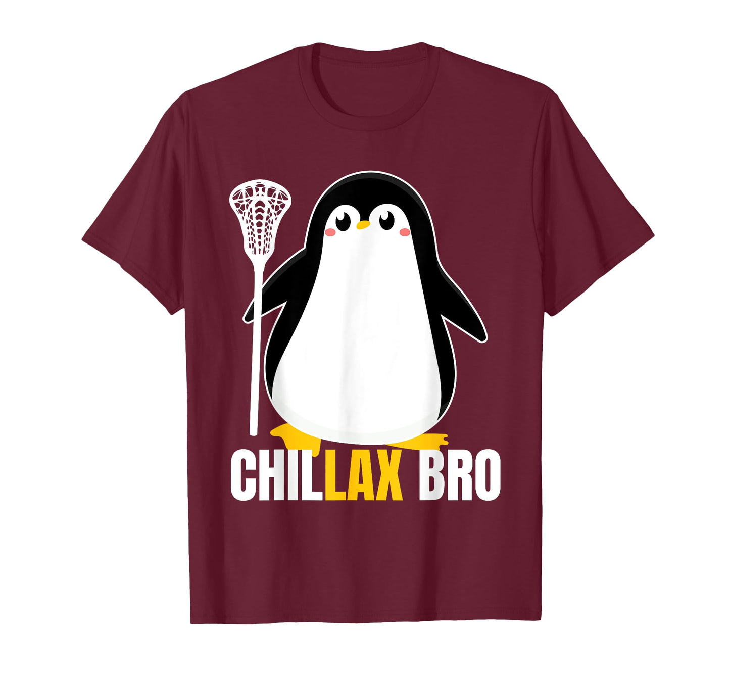 Lacrosse Penguin Funny LaX Team Lacrosse Christmas Pj T-Shirt