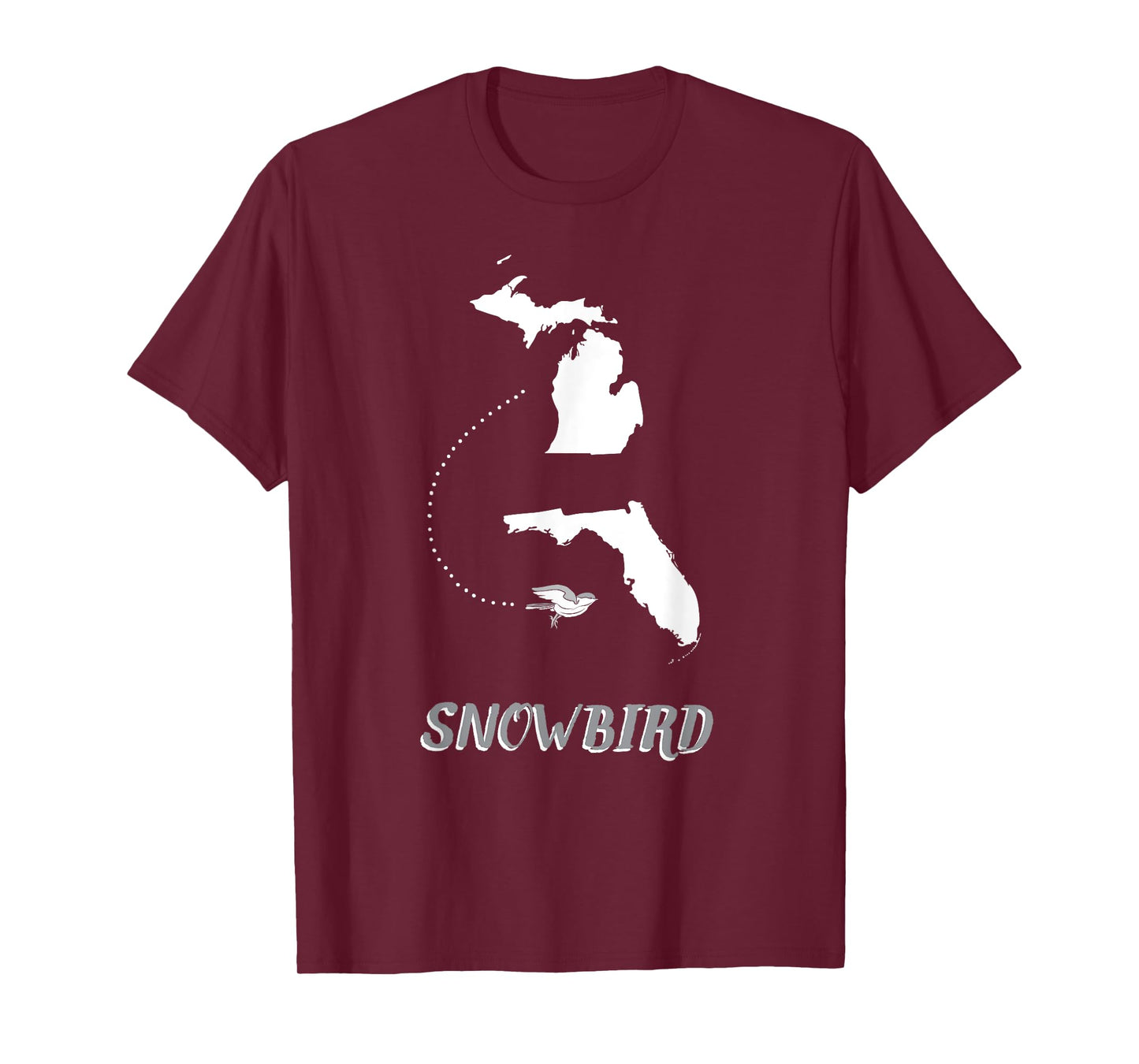 Michigan Florida Snow Bird Gift - MI Summer FL Winter Men Women Girls Kids T-Shirt