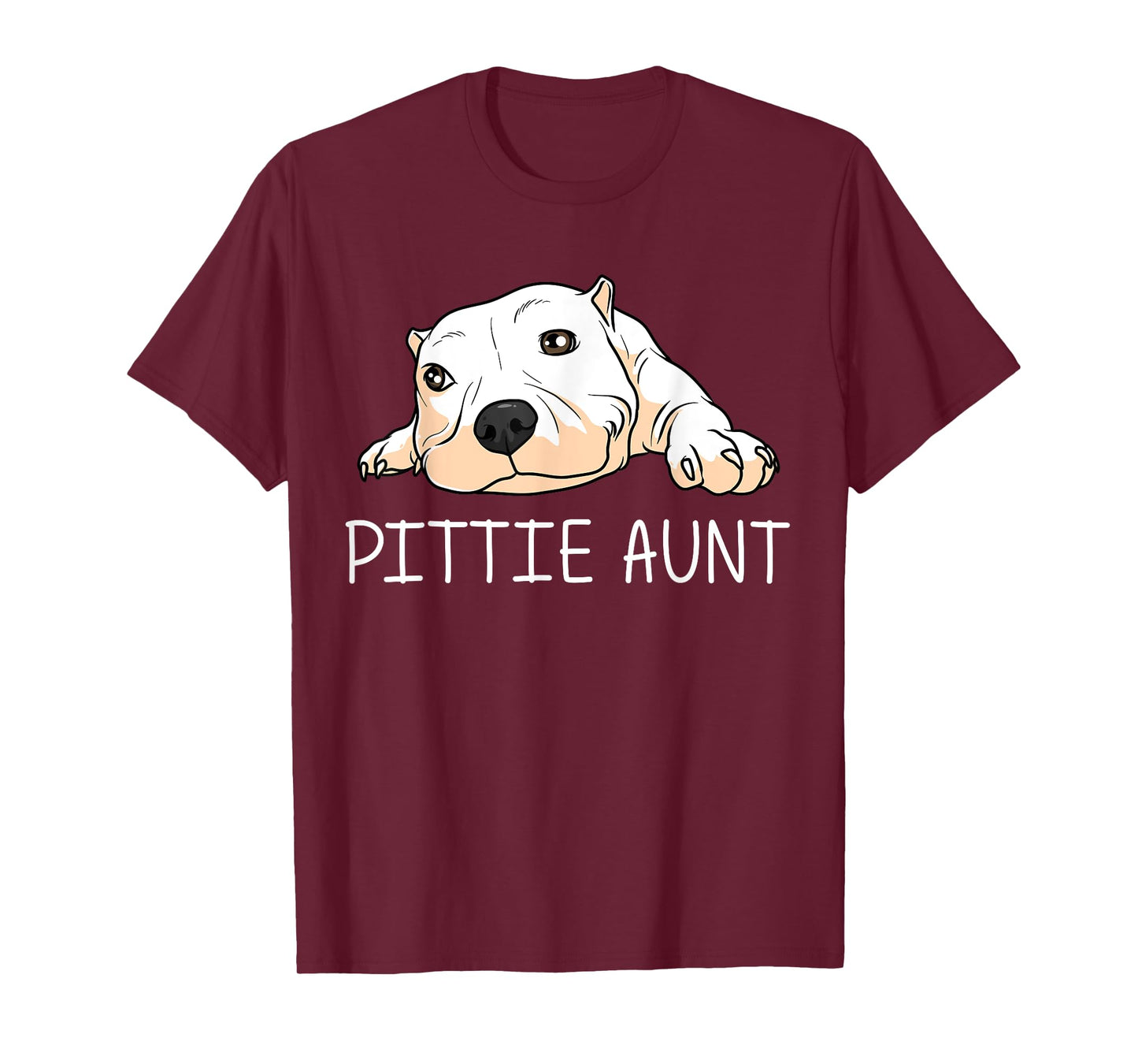 Funny Pitbull Gift For Aunt Women Canine Dog Puppy Animal T-Shirt