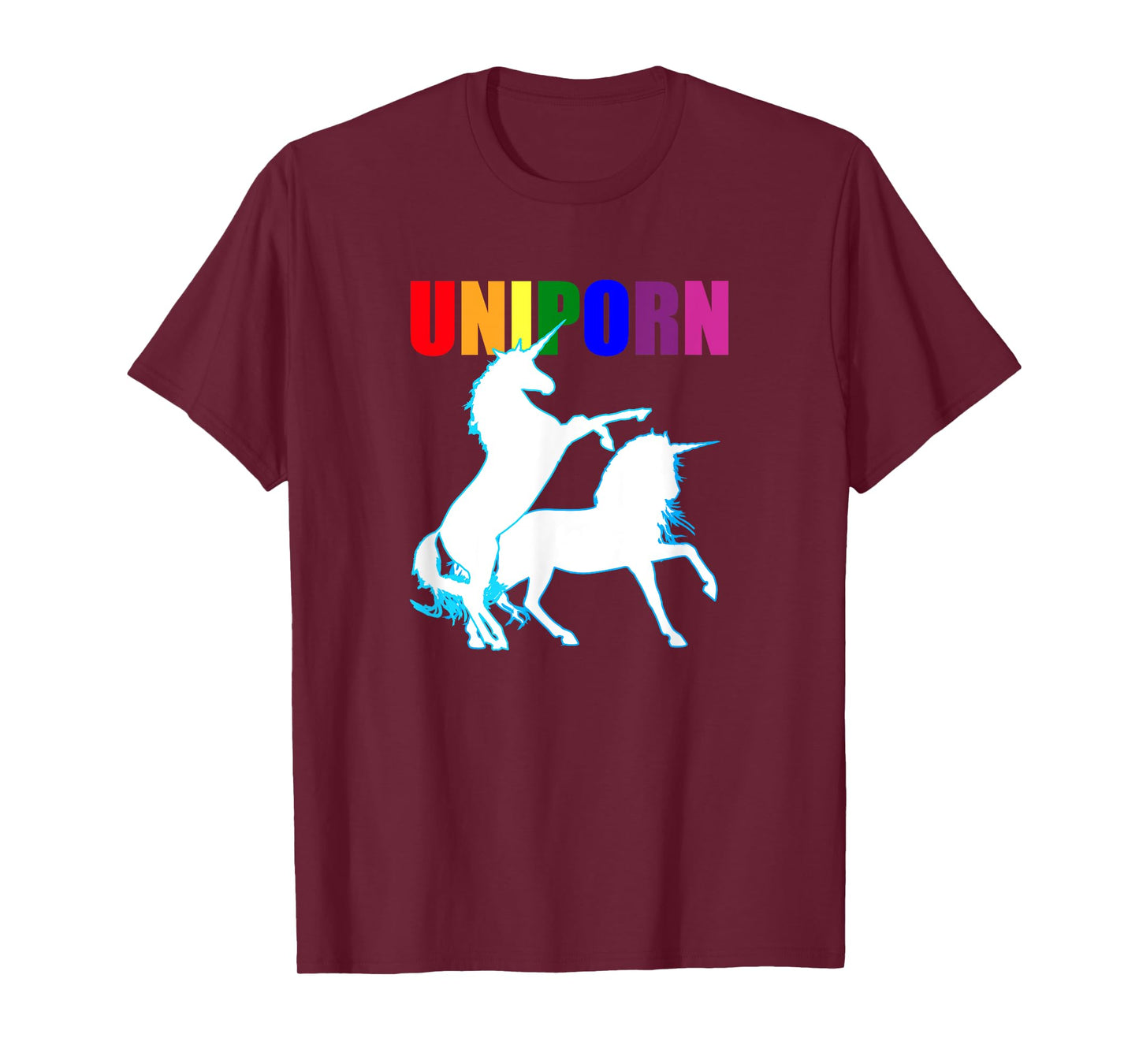 Funny Adult Gay Dirty Unicorn Inappropriate Naughty LGBT T-Shirt