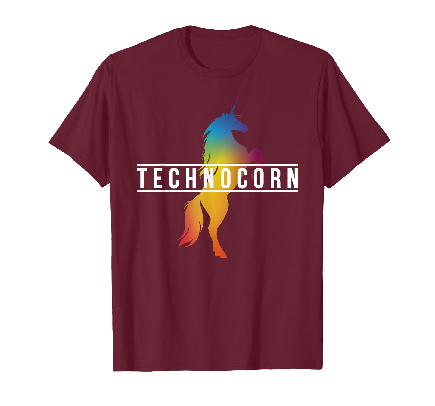 Dj I Technocorn I Techno Raver Music Festival Unicorn T-Shirt