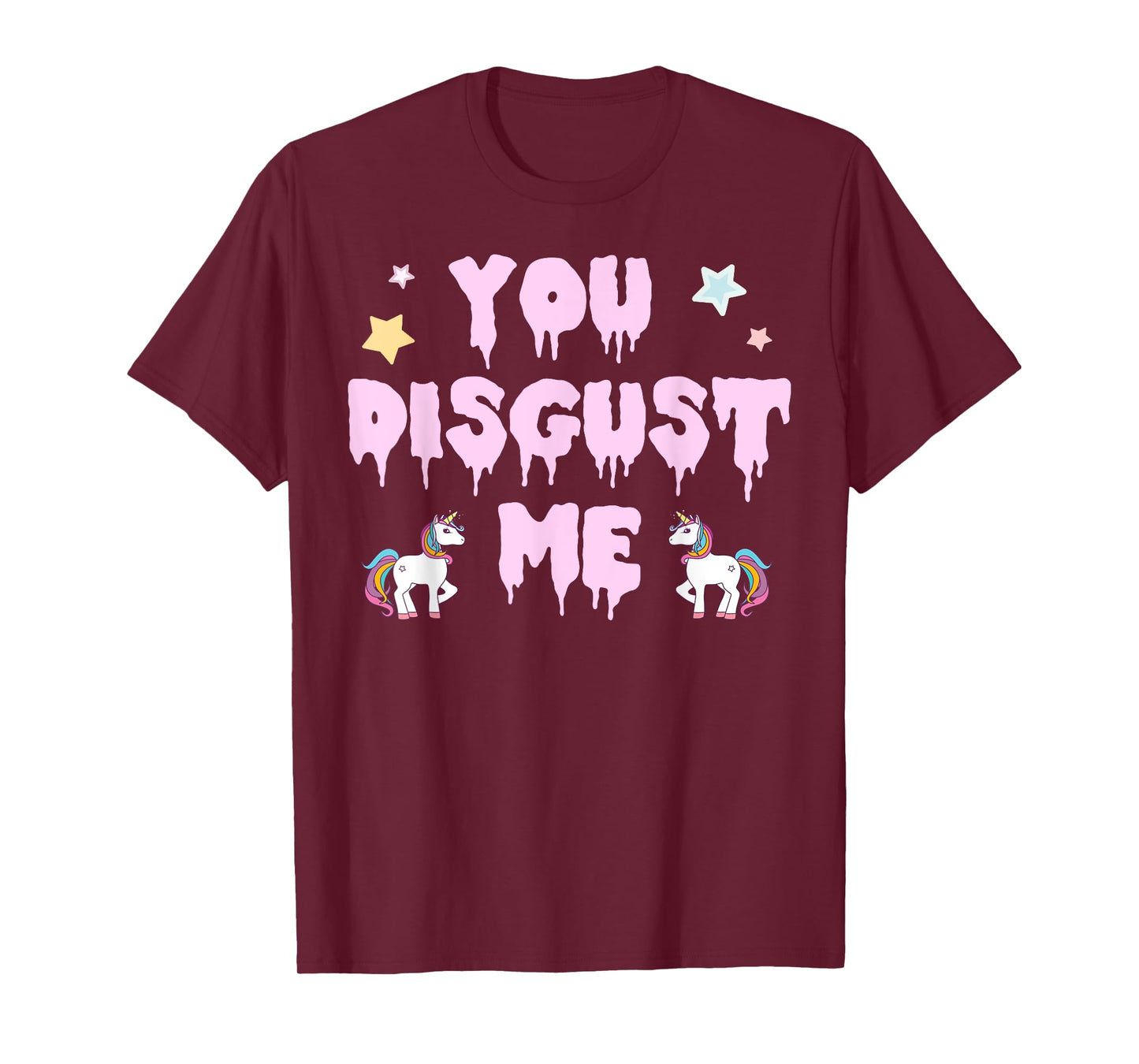 You Disgust Me Kawaii Pastel Goth Unicorn T-Shirt