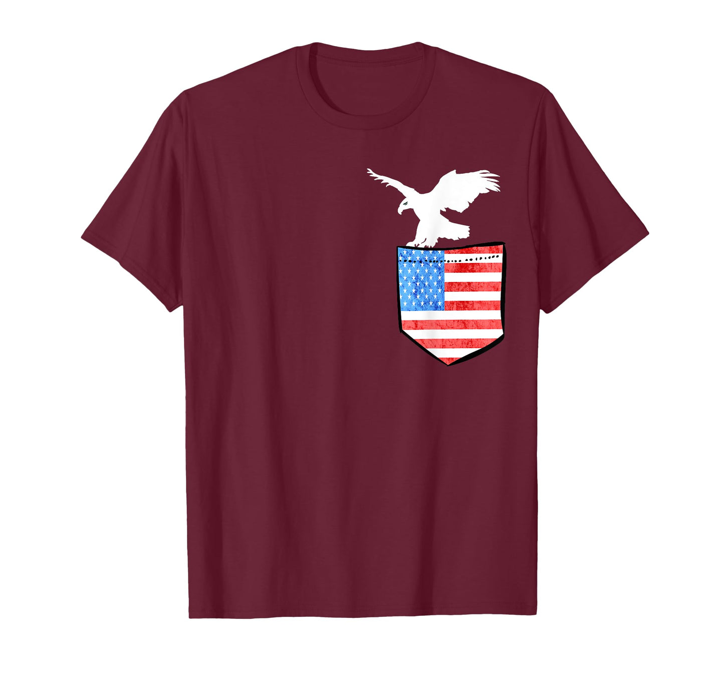 4th July USA Pocket Eagle Birds T-Shirts Gifts T-Shirt