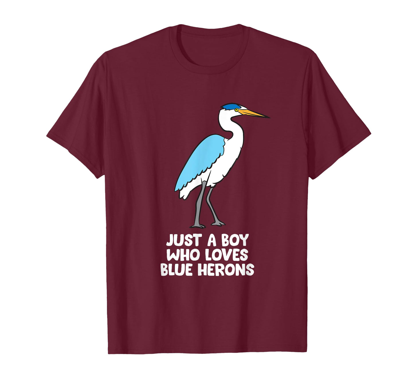 Just a Boy Who Loves Blue Herons T-Shirt
