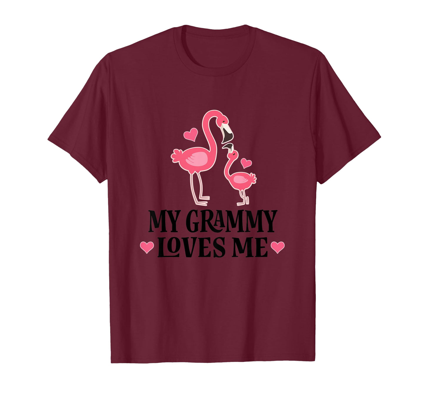 Kids Grammy Loves Me Cute Flamingo Gift for Grandchild T-Shirt