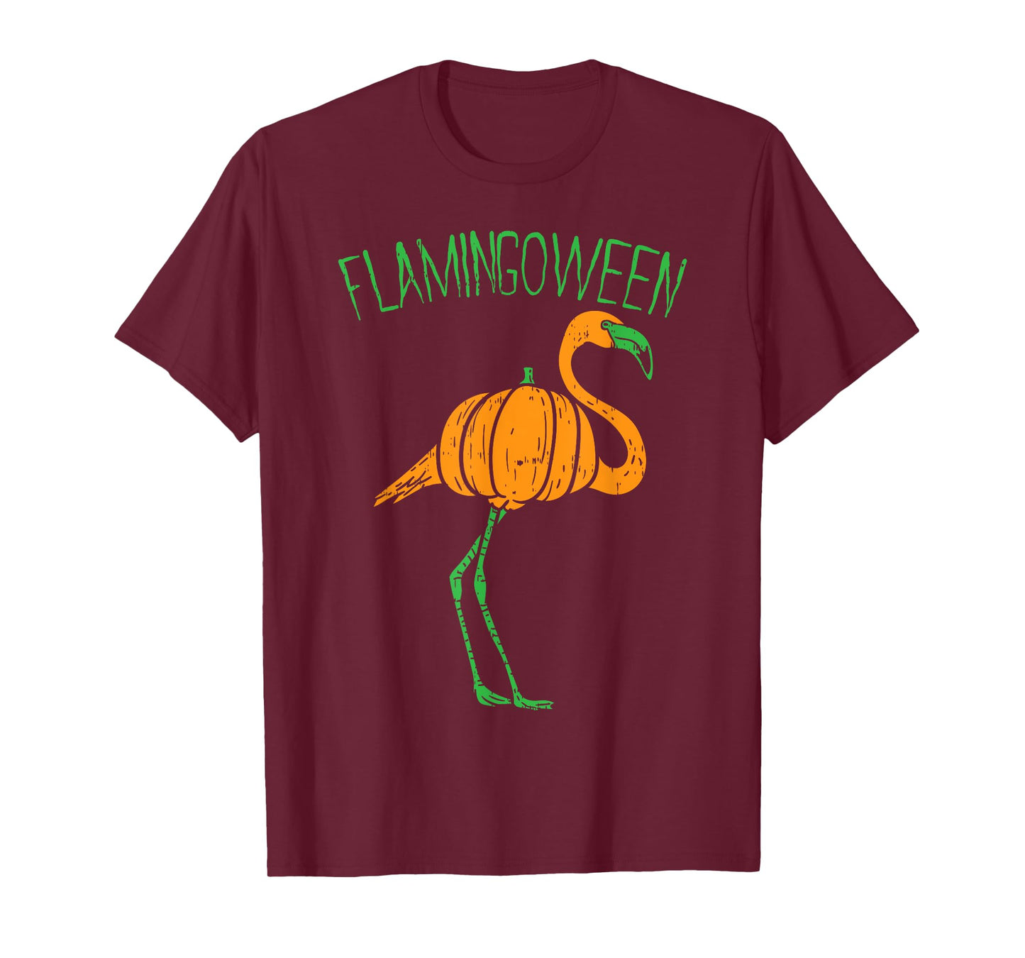 Flamingoween Flamingo Pumpkin Halloween Costume Bird Lover T-Shirt
