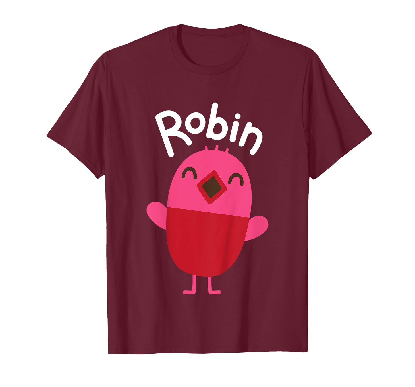 Sago Mini Robin Unisex-Kids Blue Cartoon Bird Character T-Shirt, Kids 2, Mandarin Collar, Short Sleeve, Modern Classic Fit, Polycotton, Machine Wash