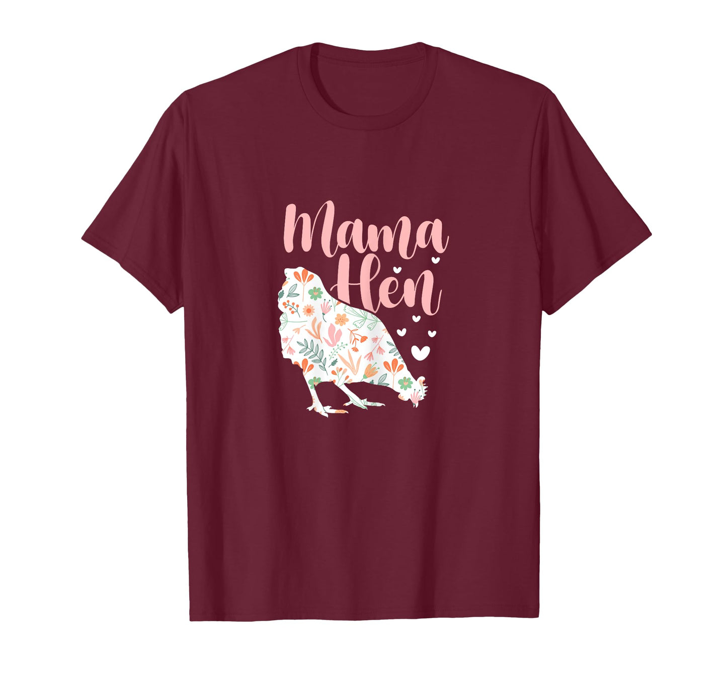 Mum Hen Chicken Mother Flowers Mother's Day T-Shirt