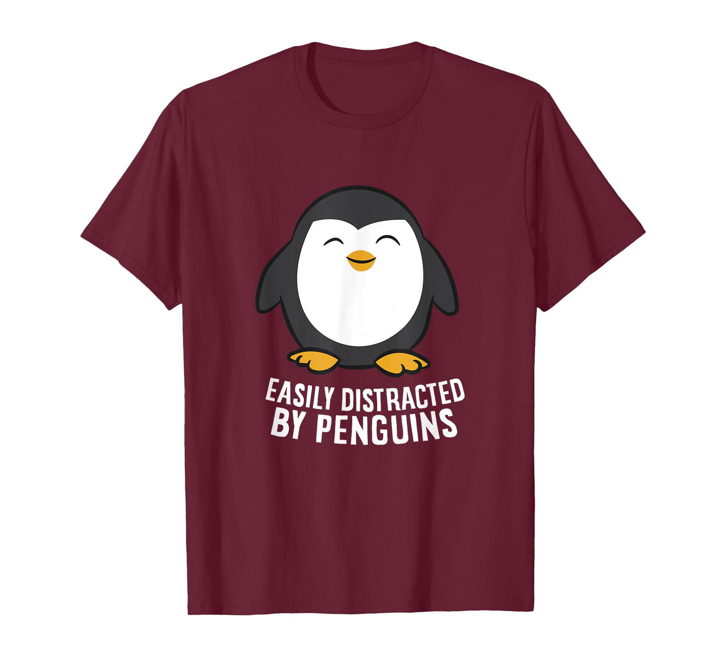 Cute Penguin Lover Gift Easily Distracted By Penguins T-Shirt