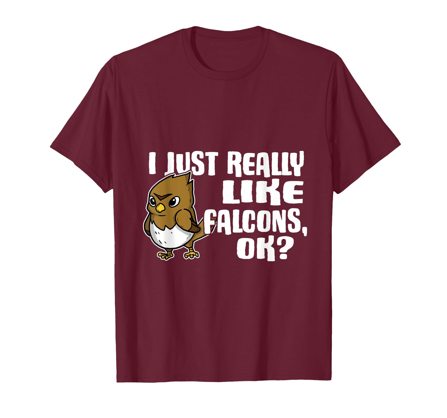 I Just Really Like Falcons Ok Funny Falcon Costume T-Shirt