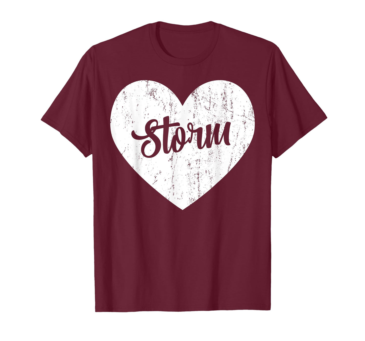 Storm School Sports Fan Team Spirit Mascot Heart Gift T-Shirt