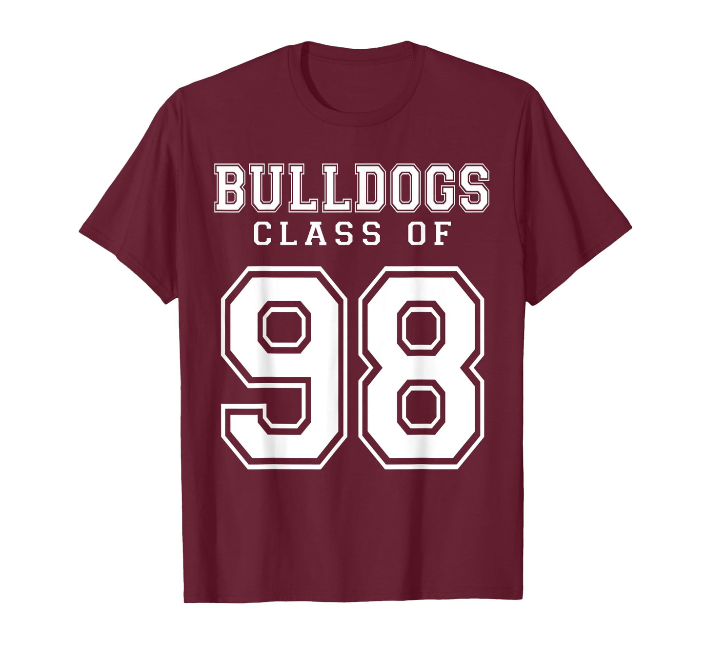 Class Of 1998 Bulldogs Custom Graduation Senior Personalized T-Shirt