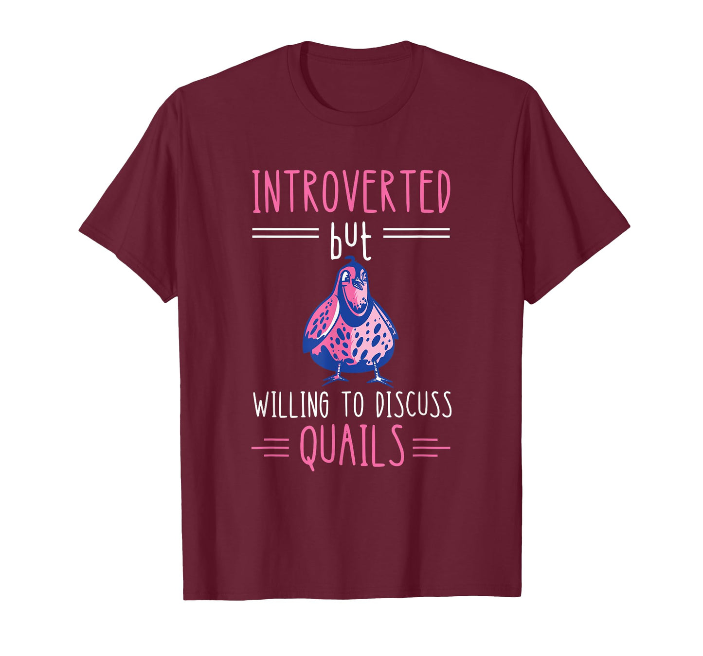 Quail Breeder Introverted Quail Bird Lover Quail Breeding T-Shirt