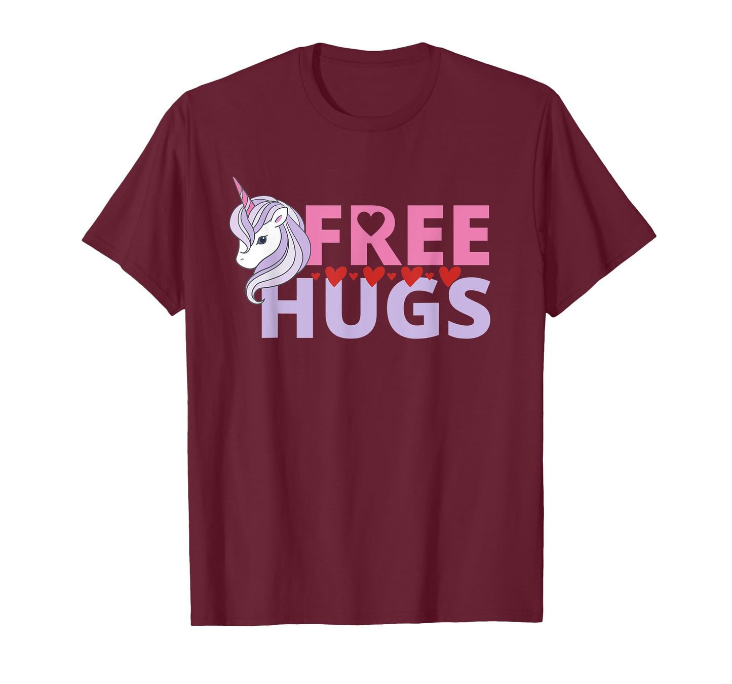 Free Hug Unicorn Good Vibe, Smiles, Kindness, Humanity T-Shirt