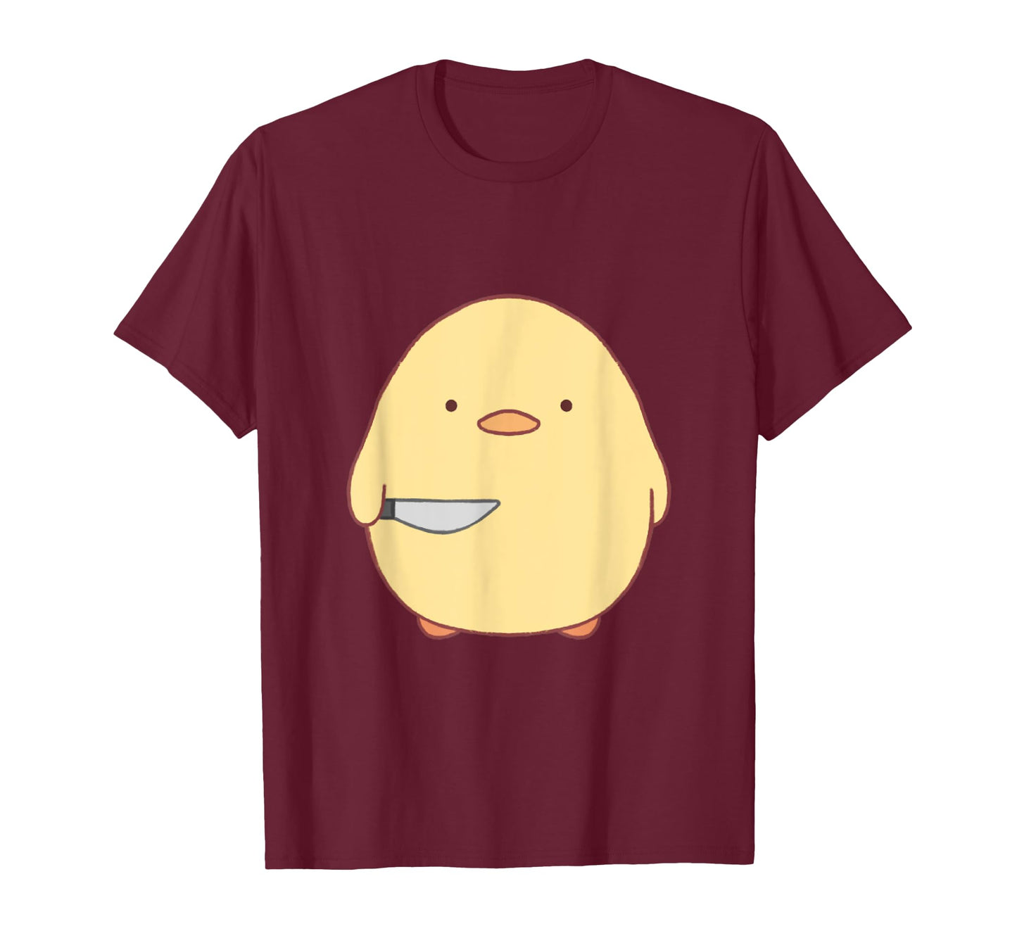 DesignByJennyyy Cute Kawaii Stabby Duck with Knife T-Shirt
