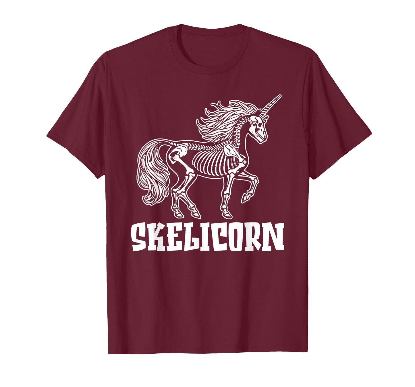 Skelicorn Halloween Skeleton - 31 October Costume Unicorn T-Shirt