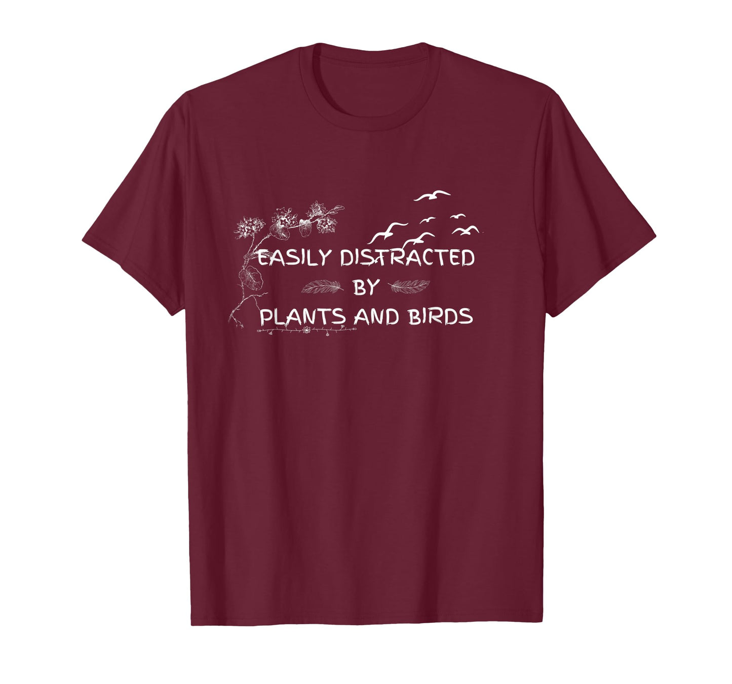 Funny Easily Distracted By Plants And Birds Gardening XXXL T-Shirt