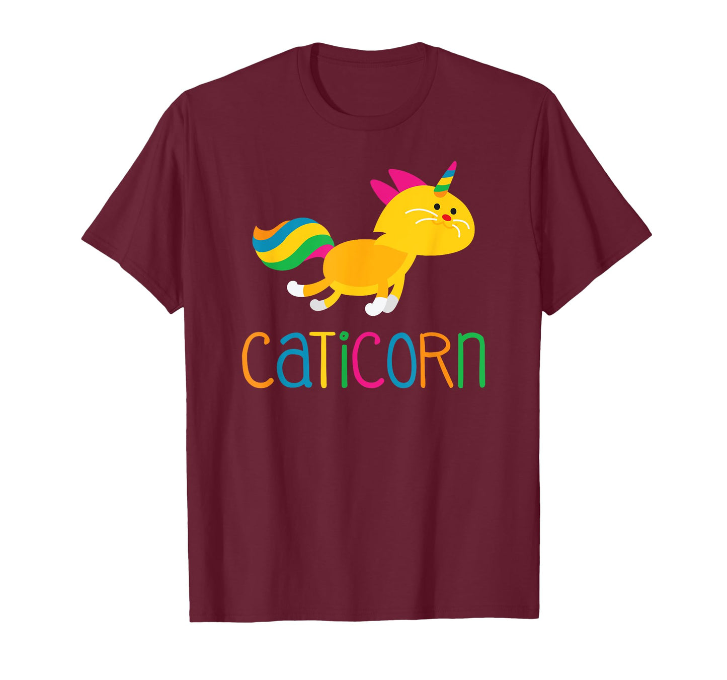Caticorn Rainbow T shirt Meowgical Cat Unicorn Kittycorn Tee T-Shirt for Men Women Girls Kids