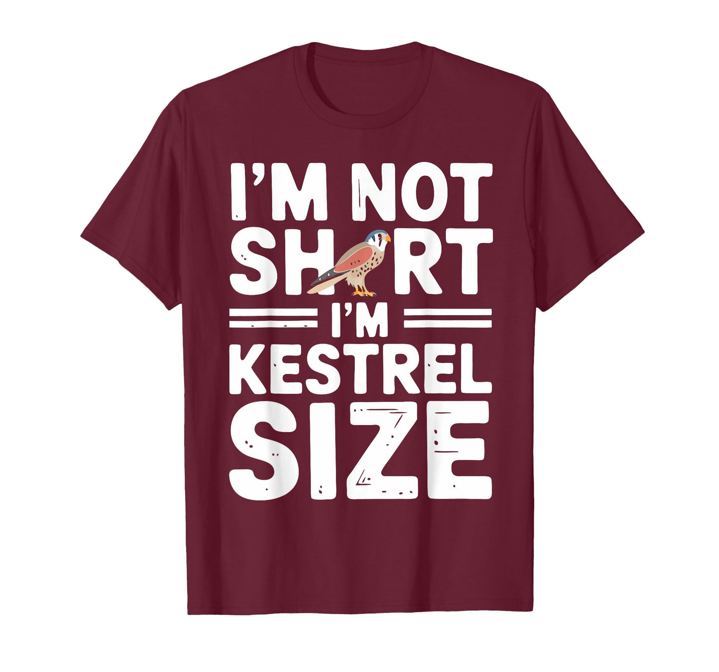 Kestrel Size Birder Birdwatcher Girl American Kestrel T-Shirt